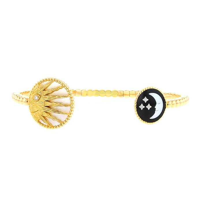 Rose Des Vents and Rose Céleste Bracelet Yellow and White Gold