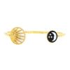 Flexible Dior Rose Céleste bracelet in yellow gold,  mother of pearl and onyx - 00pp thumbnail