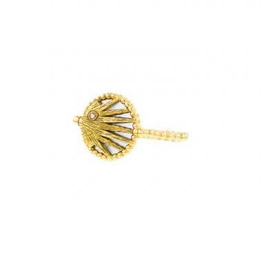 Anello Dior Rose Céleste in oro giallo,  madreperla bianca e onice