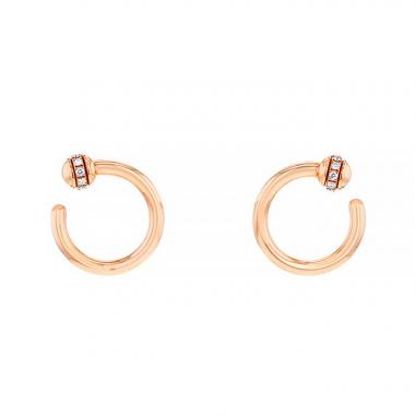 Orecchini Piaget in oro rosa e diamanti