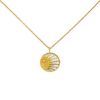 Reversible Dior Rose Céleste long necklace in yellow gold,  mother of pearl and onyx - 00pp thumbnail