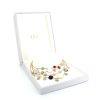Reversible Dior Rose des vents necklace in yellow gold,  white gold, diamonds and colored stones - Detail D3 thumbnail