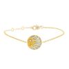 Bracelet Dior Rose Céleste réversible en or jaune,  nacre blanche et onyx - 00pp thumbnail