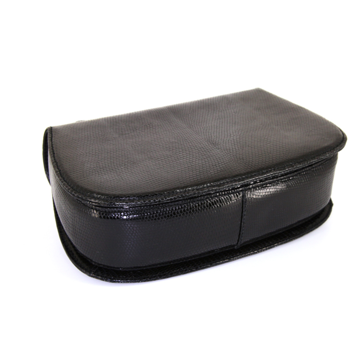 Borsa Gucci Bamboo in lucertola nera e bambù - Detail D4