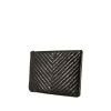 Chanel pouch in black patent quilted leather - 00pp thumbnail