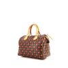 Louis Vuitton Speedy Cherry 25 Editions Limitées handbag in brown and red monogram canvas and natural leather - 00pp thumbnail