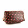 Louis Vuitton Speedy Cherry 25 Editions Limitées handbag in brown and red monogram canvas and natural leather - Detail D4 thumbnail