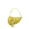 Dior Saddle handbag in green glittering leather - 00pp thumbnail