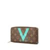 Billetera Louis Vuitton Zippy Edition Voyage en lona Monogram revestida marrón - 00pp thumbnail