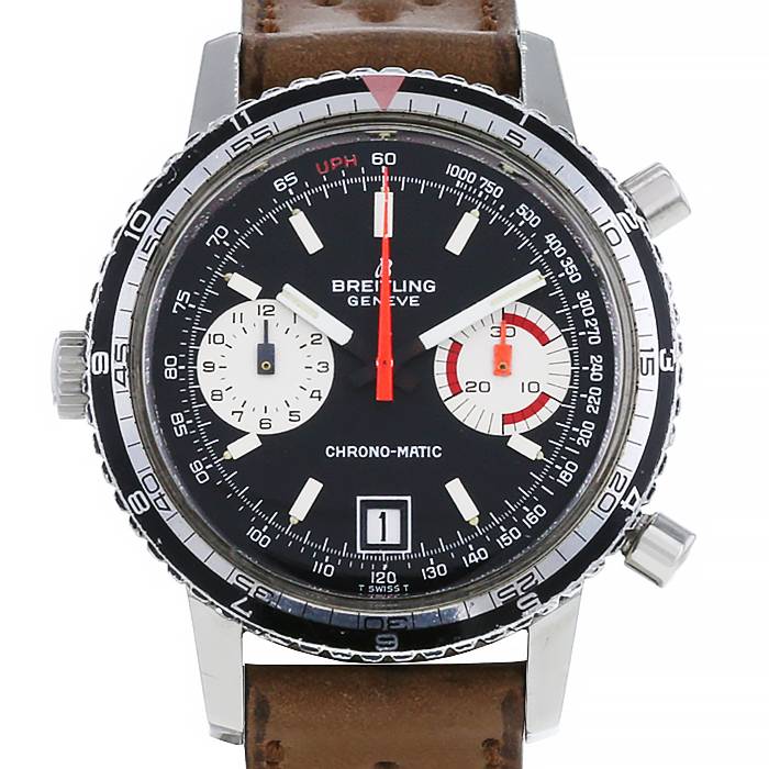 Breitling Chrono-Matic watch in stainless steel Ref:  2110 Circa  1970 - 00pp