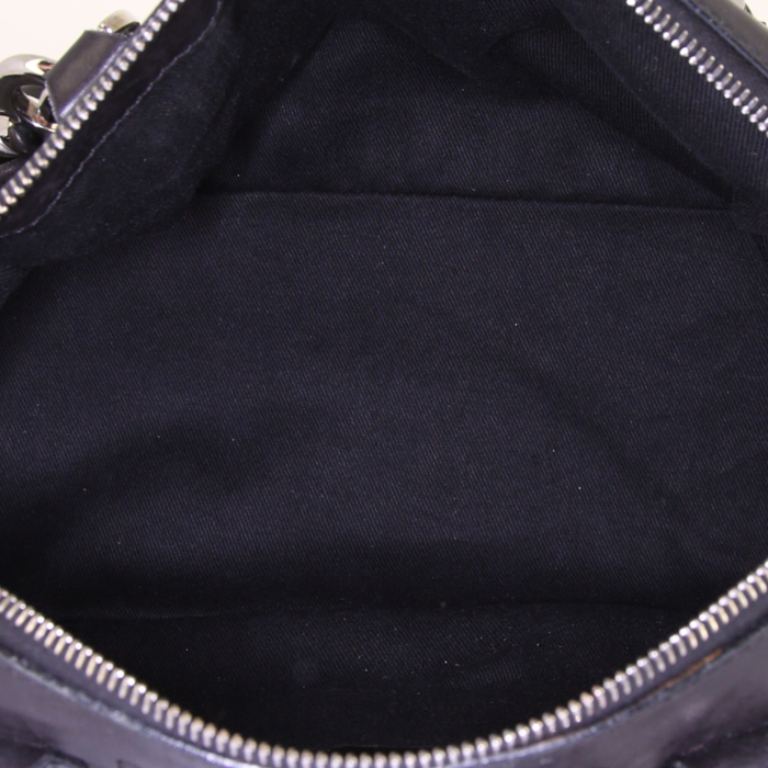 Bolso para llevar al hombro Celine Vintage en cuero negro - Detail D2