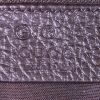 Gucci Princy handbag in grey monogram canvas and brown leather - Detail D3 thumbnail