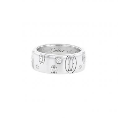 Bague Cartier Happy Birthday en or blanc et diamants