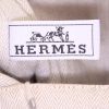 Borsa weekend Hermès Matelot in tessuto a spina di pesce beige - Detail D4 thumbnail