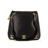 Chanel Grand Shopping shopping bag in black quilted grained leather - 360 thumbnail