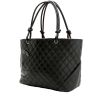 Chanel  Cambon large model  shopping bag  in black quilted leather - 00pp thumbnail