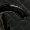 Chanel  Cambon large model  shopping bag  in black quilted leather - Detail D1 thumbnail
