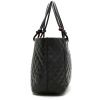 Chanel  Cambon large model  shopping bag  in black quilted leather - Detail D5 thumbnail