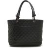 Chanel  Cambon large model  shopping bag  in black quilted leather - Detail D7 thumbnail