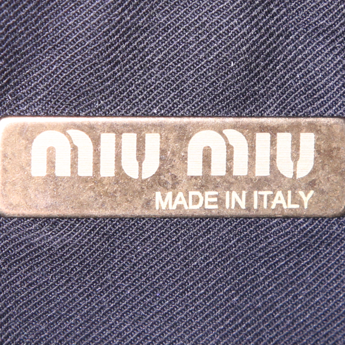Borsa Miu Miu in pelle martellata nera - Detail D3