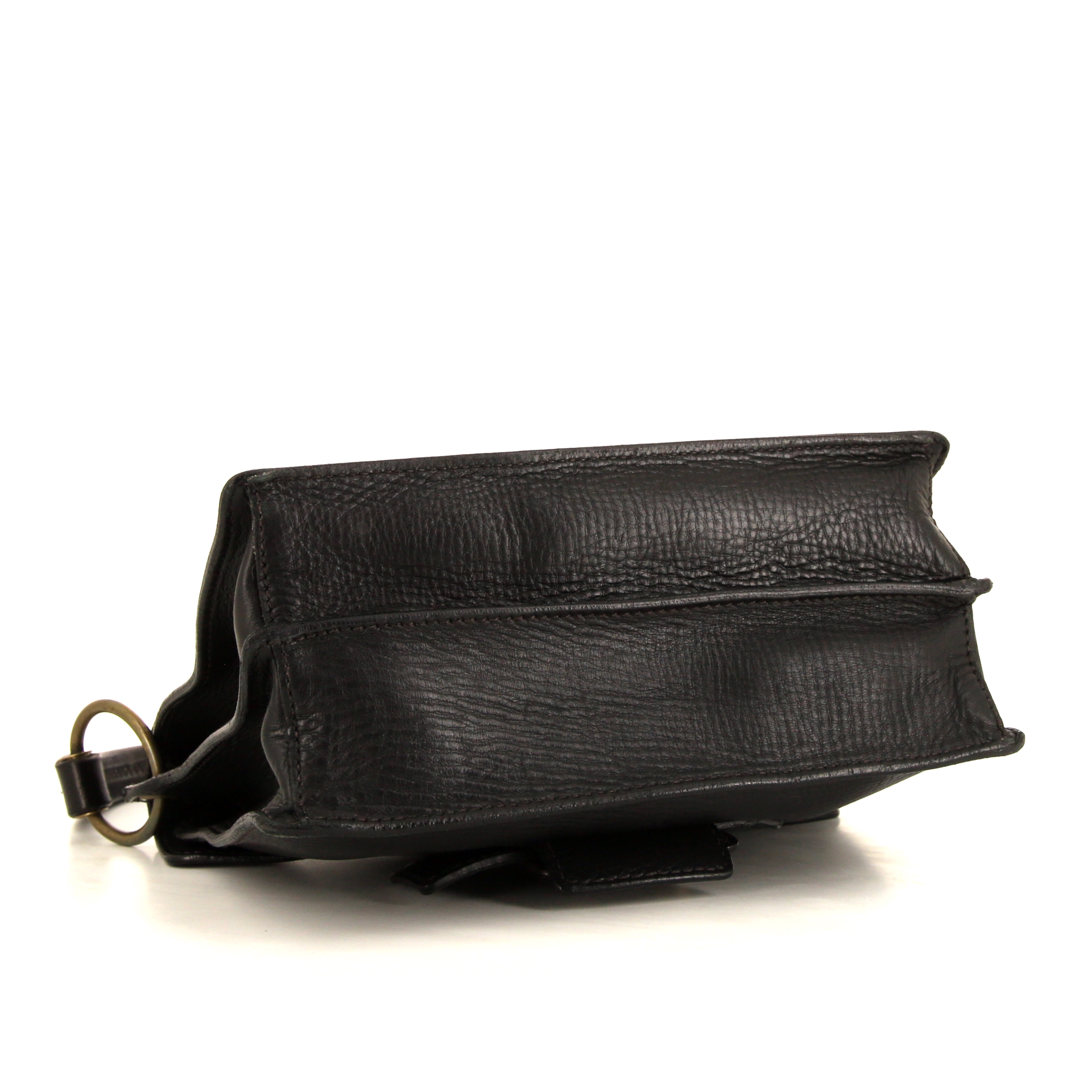 Miu Miu handbag in black grained leather - Detail D4
