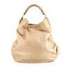 Miu Miu handbag in beige leather - 360 thumbnail