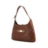 Gucci handbag in brown monogram leather - 00pp thumbnail