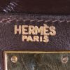 Sac à main Hermes Kelly 28 cm en cuir box marron - Detail D4 thumbnail