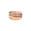 De Grisogono Allegra ring in pink gold and diamonds - 00pp thumbnail
