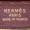 Bolso de mano Hermes Kelly 35 cm en cuero Courchevel marrón chocolate - Detail D4 thumbnail