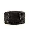 Chanel Grand Shopping handbag in black grained leather - 360 thumbnail
