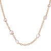Pomellato Capri necklace in pink gold,  quartz and rock crystal - 00pp thumbnail