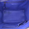 Borsa Celine Luggage mini in pelle martellata blu - Detail D2 thumbnail