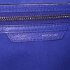 Celine Luggage mini handbag in blue grained leather - Detail D3 thumbnail
