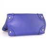 Bolso de mano Celine Luggage mini en cuero granulado azul - Detail D4 thumbnail