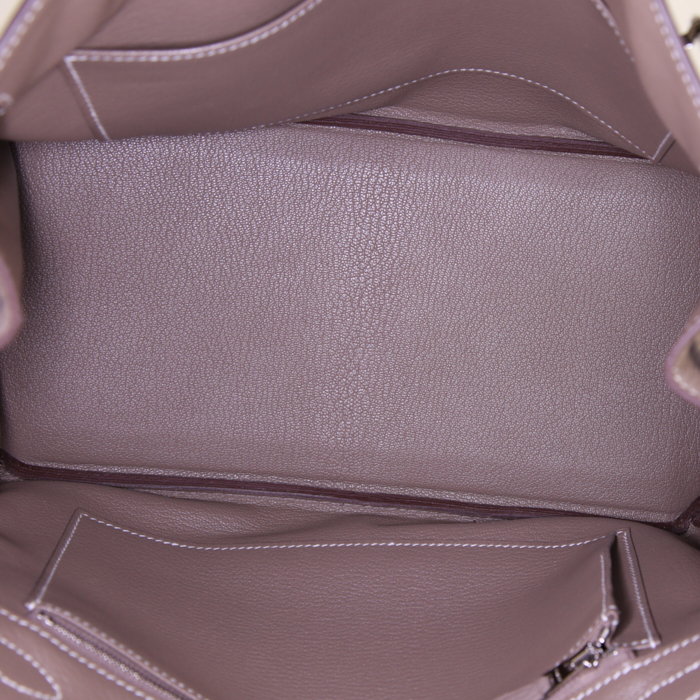Hermes Birkin 30 cm handbag in etoupe togo leather - Detail D2