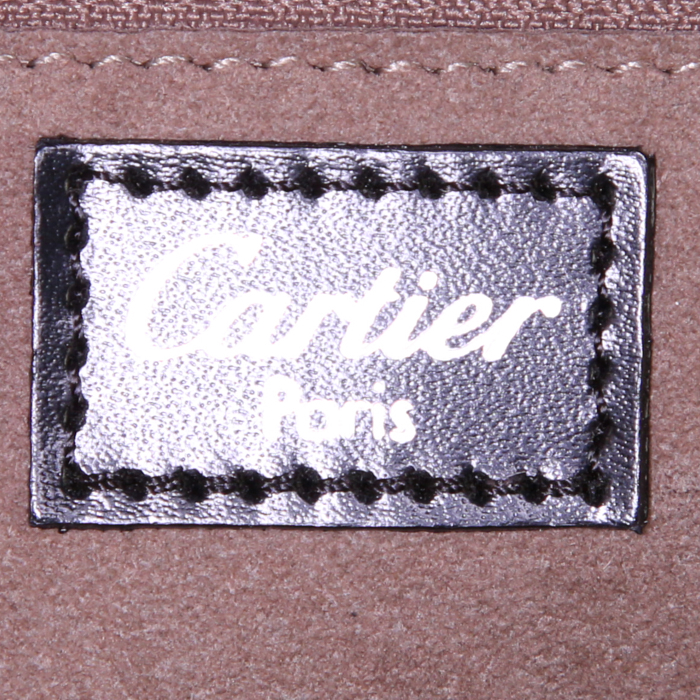 Sac à main Cartier Cabochon en cuir noir - Detail D3