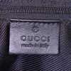 Gucci Boston handbag in grey monogram canvas and black leather - Detail D3 thumbnail