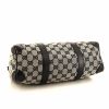 Gucci Boston handbag in grey monogram canvas and black leather - Detail D4 thumbnail