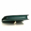 Bulgari Serpenti shoulder bag in green leather and green shagreen - Detail D4 thumbnail