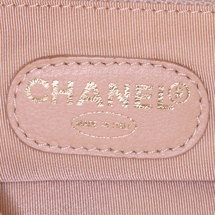 Bolso Cabás Chanel Vintage en cuero beige - Detail D3