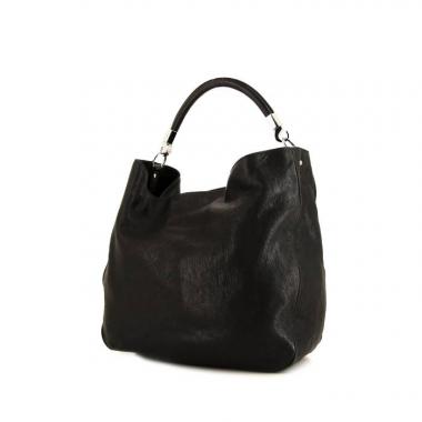 Bolso Cabás Saint Laurent Roady en cuero negro