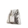 Bolso de mano Chanel en piel de pitón plateada - 00pp thumbnail