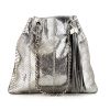 Chanel handbag in silver python - 360 thumbnail