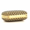 Pochette Bottega Veneta Knot in pelle intrecciata beige con perle ricamate - Detail D4 thumbnail