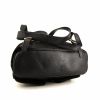 Caran D'Ache Bamboo backpack in black suede and black leather - Detail D4 thumbnail