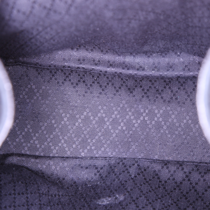 Zaino Gucci Bamboo in camoscio nero e pelle martellata nera - Detail D2