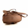 Gucci Bamboo handbag in brown suede and brown grained leather - Detail D4 thumbnail