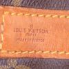 Bolsa de viaje Louis Vuitton Keepall 55 cm en lona Monogram marrón y cuero natural - Detail D4 thumbnail