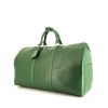 Sac de voyage Louis Vuitton Keepall 50 cm en cuir épi vert - 00pp thumbnail